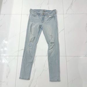 American Eagle distressed ripped skinny jeans